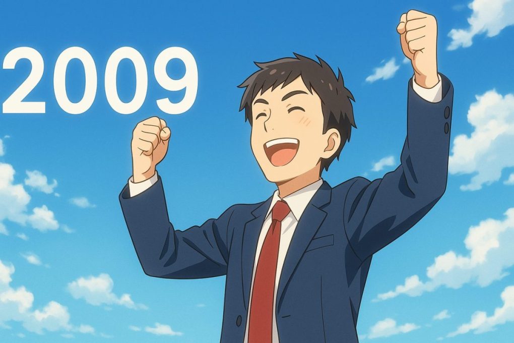 2009年を象徴するような、前向きな気持ちになれるようなイメージ画像です。