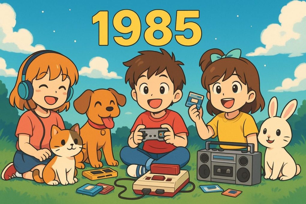 １９８５年を象徴するイメージ画像です。
