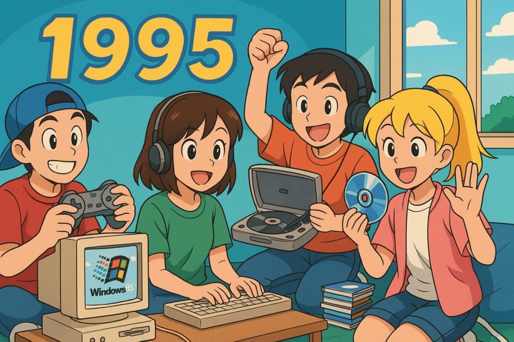 1995年を象徴するイメージ画像です。