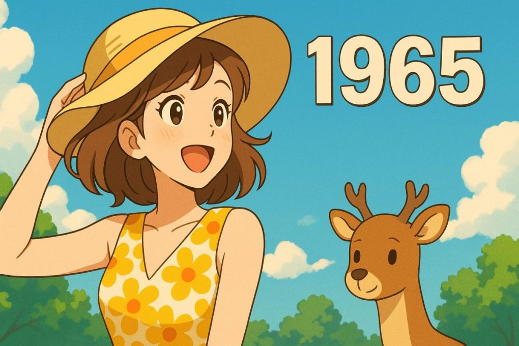 1965年を象徴する、前向きな気持ちになれるようなイメージ画像です