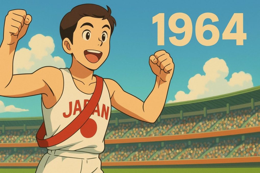 １９６４年を象徴するイメージ画像を、明るく前向きな気持ちになれるようにしました。