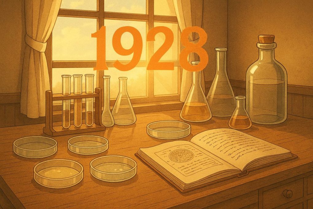 １９２８年を象徴するイメージ画像で、科学の希望を描いています。